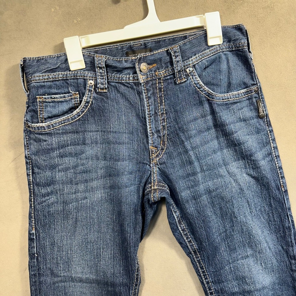 Silver Jeans Co Zac Relaxed Fit Jeans Womens 33x30 Blue Denim Excellent